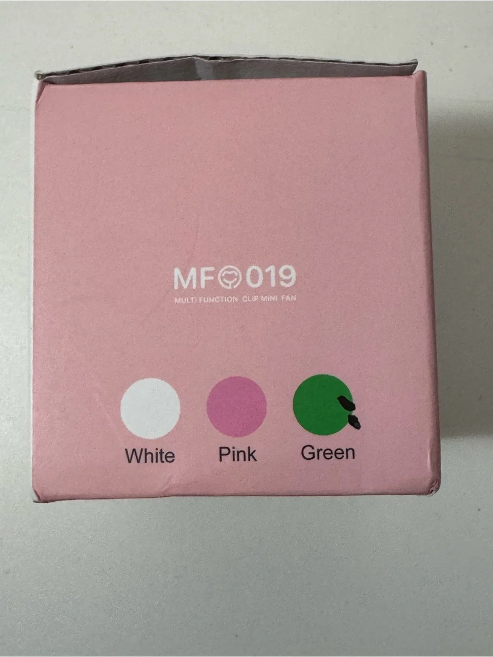 Portable Green and Gold Wearable Fan - USB Rechargeable